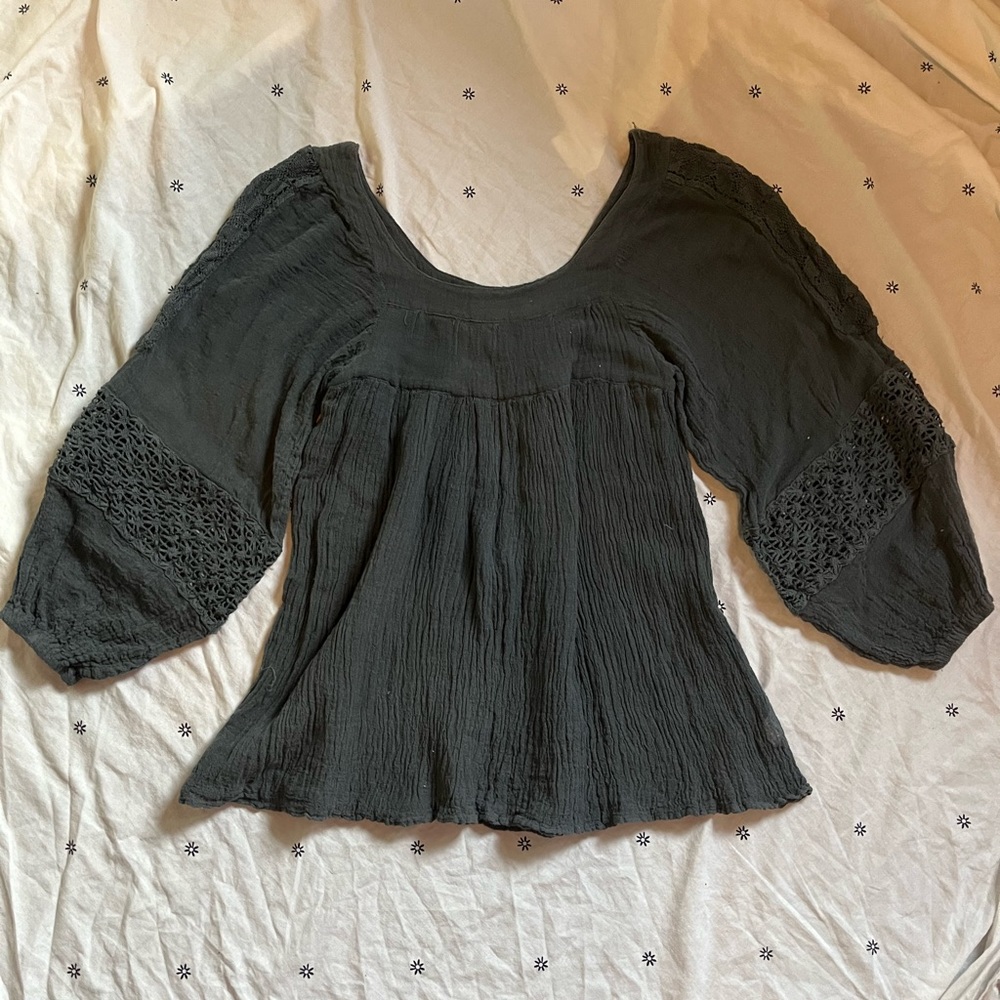 Jen’s Pirate Booty Crochet Peasant Blouse